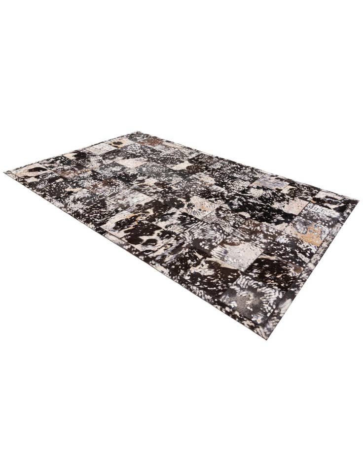 Detail image of  5' 2 x 8' Cowhide Stocks Rug