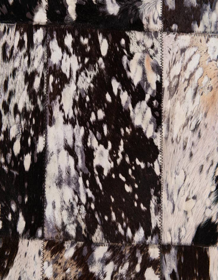 Detail image of  5' 2 x 8' Cowhide Stocks Rug