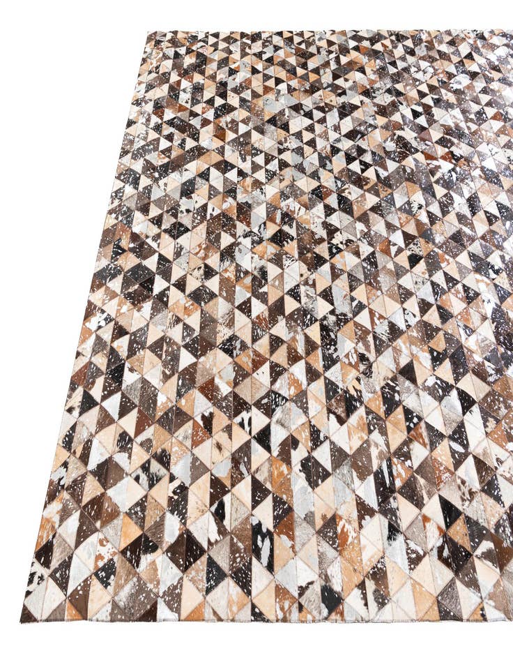 Detail image of  8' 1 x 10' Cowhide Stocks Rug