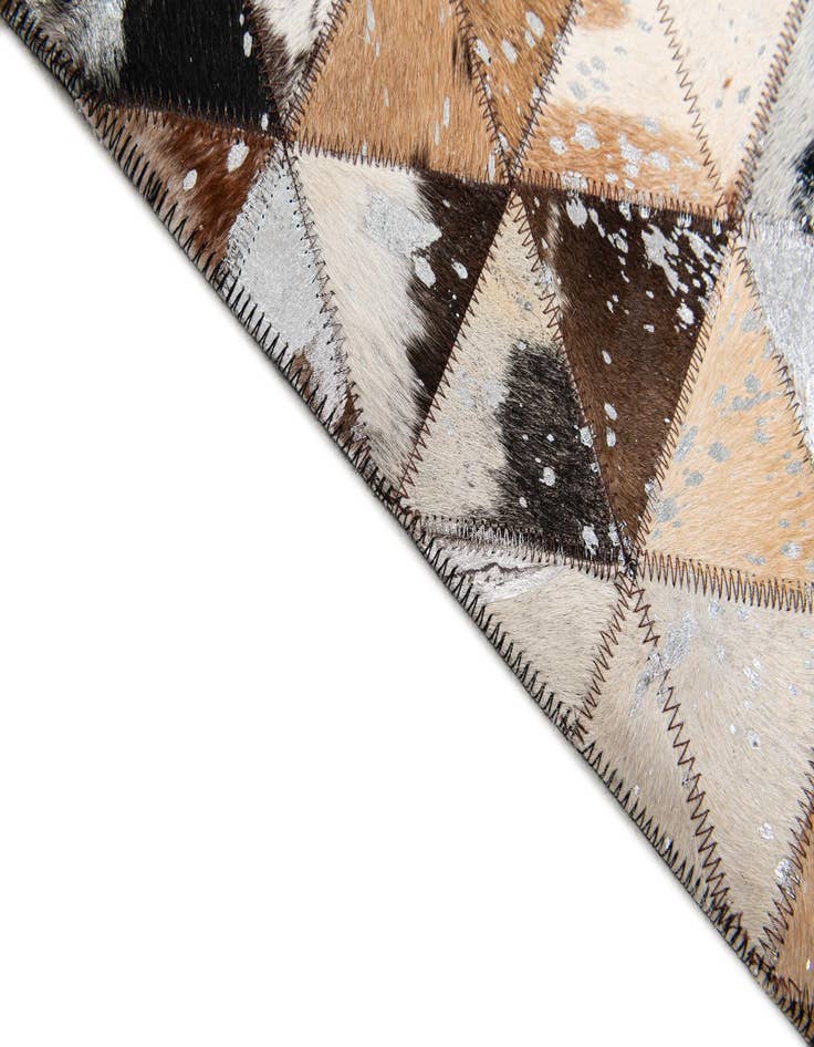 Detail image of  8' 1 x 10' Cowhide Stocks Rug