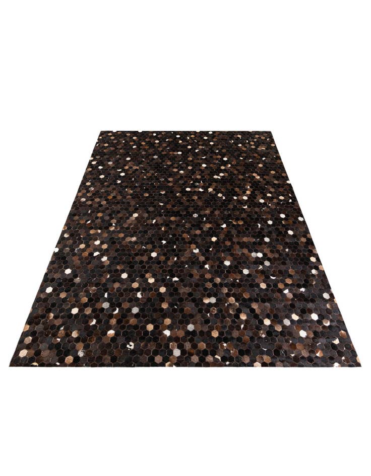 Detail image of  8' x 9' 10 Cowhide Stocks Rug