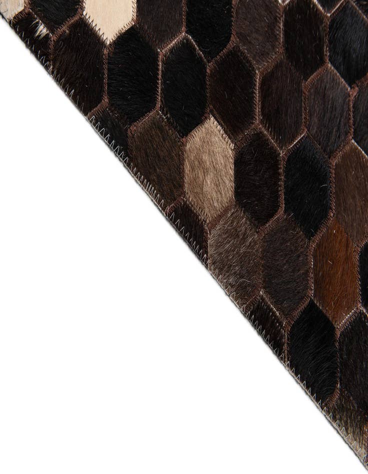 Detail image of  8' x 9' 10 Cowhide Stocks Rug