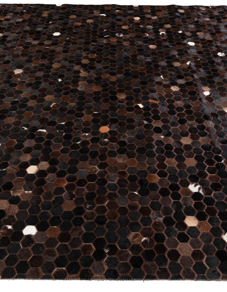 Detail image of  8' x 10' Cowhide Stocks Rug