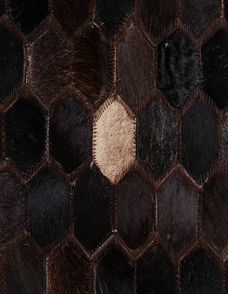 Detail image of  8' x 10' Cowhide Stocks Rug