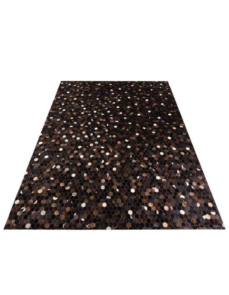 Detail image of  7' 11 x 10' Cowhide Stocks Rug