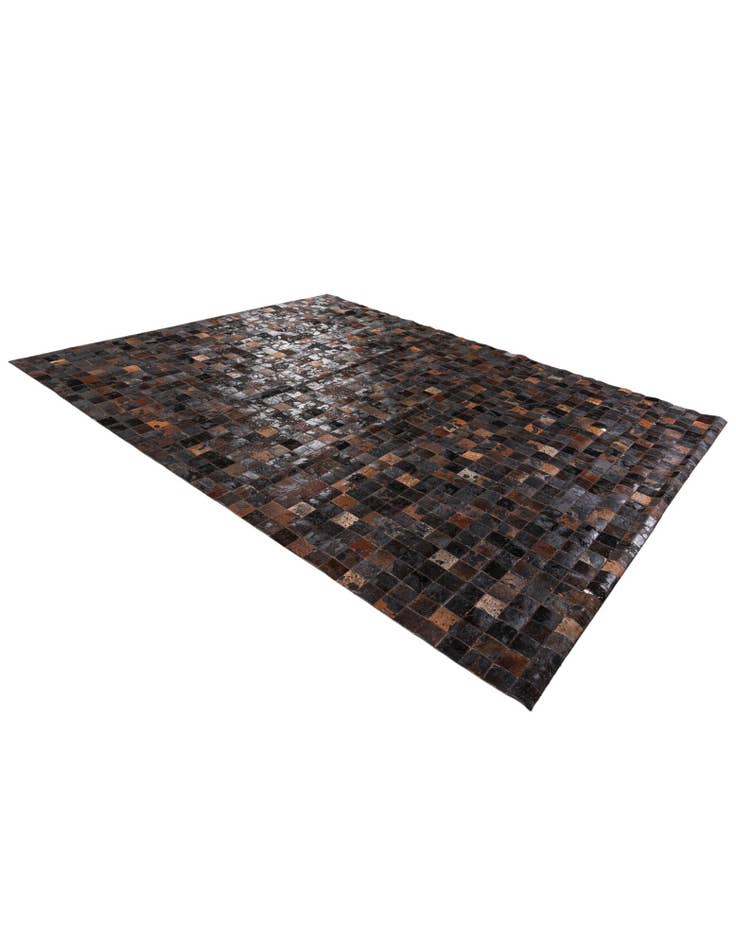 Detail image of  8' 1 x 10' Cowhide Stocks Rug