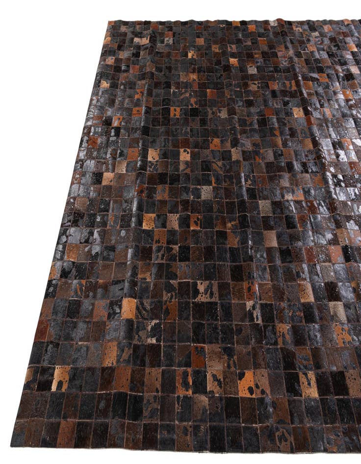 Detail image of  8' 1 x 10' Cowhide Stocks Rug