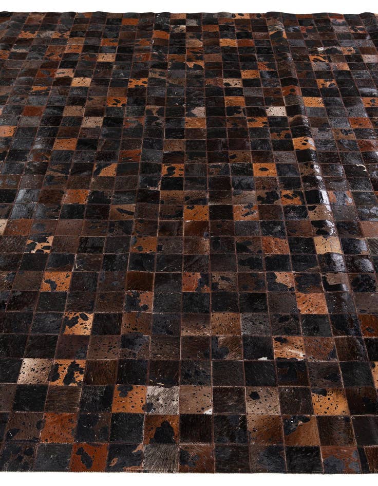 Detail image of  8' 1 x 10' Cowhide Stocks Rug