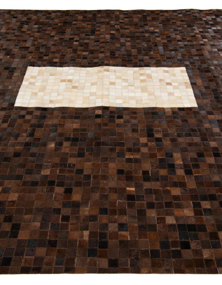 Detail image of  8' 1 x 10' Cowhide Stocks Rug
