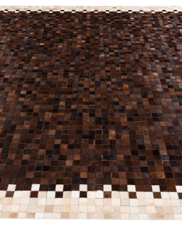 Detail image of  8' 2 x 10' 1 Cowhide Stocks Rug