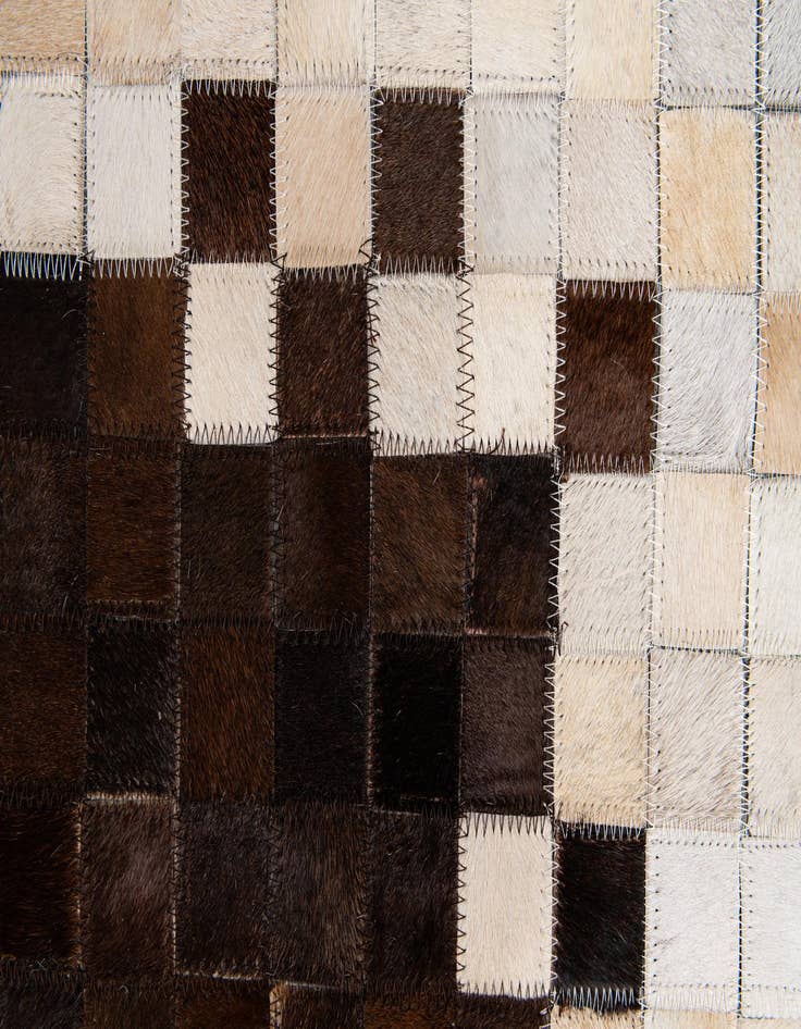 Detail image of  8' 2 x 10' 1 Cowhide Stocks Rug