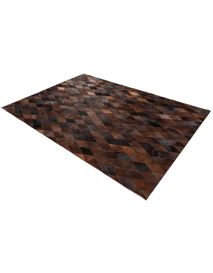 Detail image of  4' 9 x 6' 9 Cowhide Stocks Rug