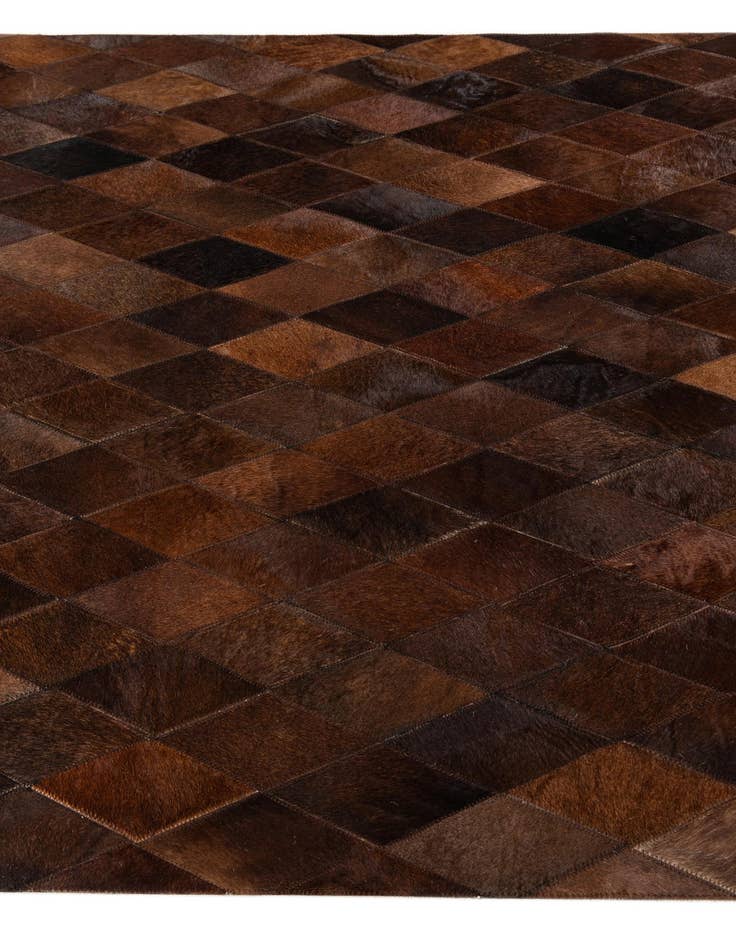 Detail image of  4' 1 x 5' 10 Cowhide Stocks Rug