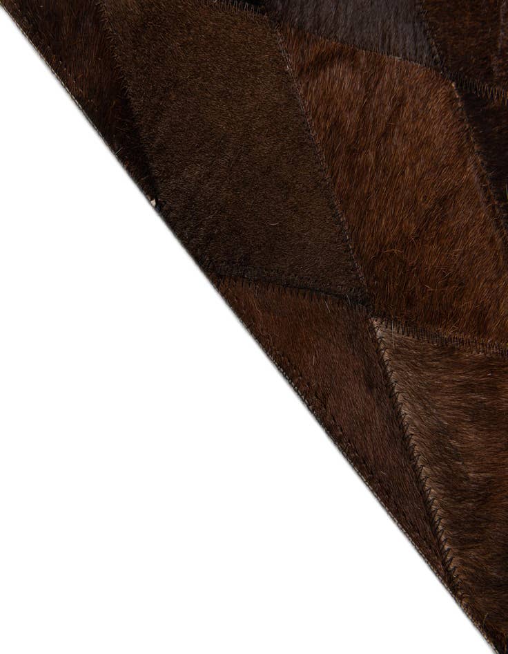 Detail image of  4' 1 x 5' 10 Cowhide Stocks Rug
