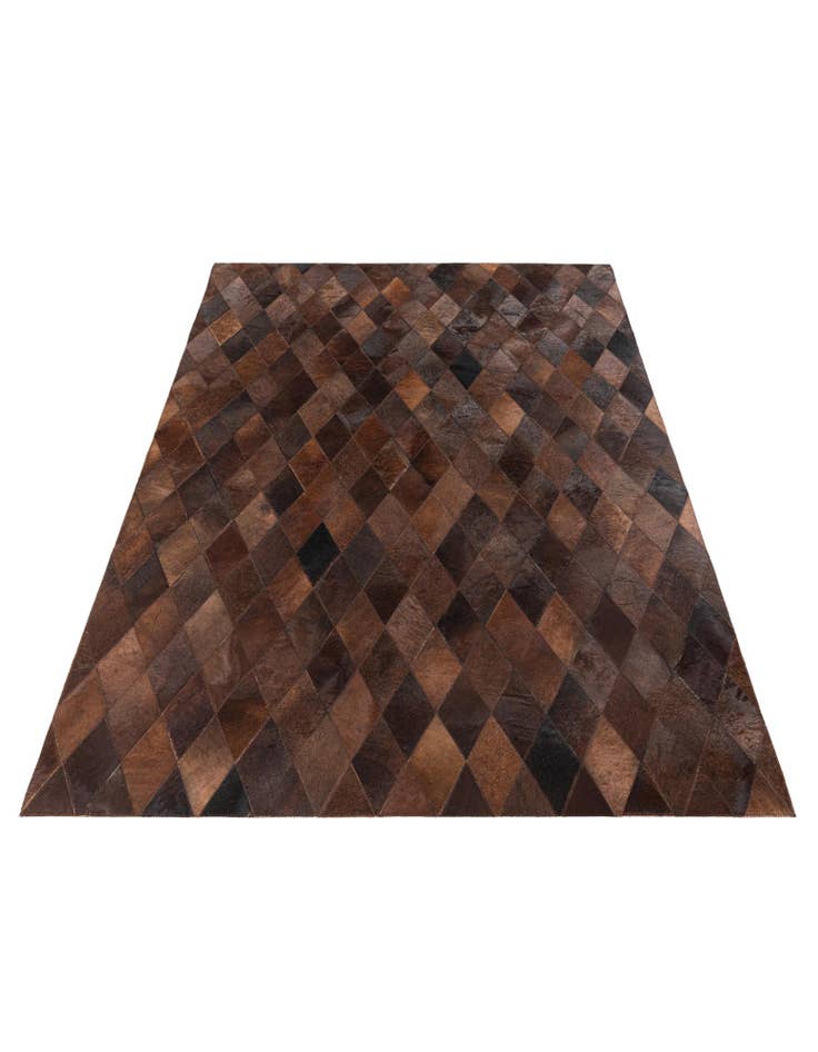 Detail image of  4' 1 x 5' 11 Cowhide Stocks Rug