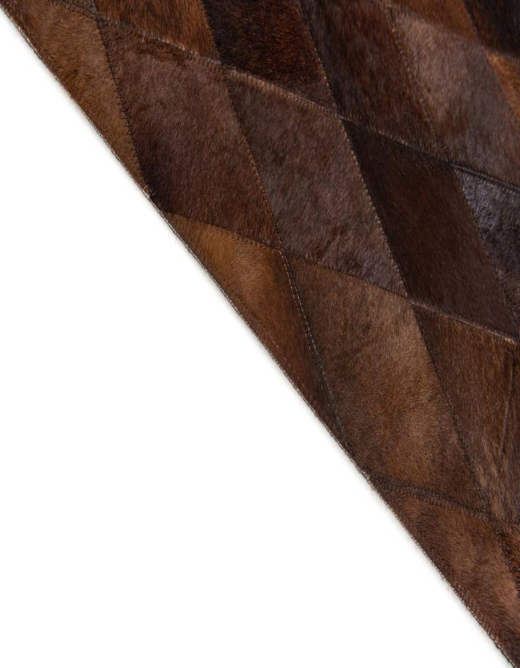 Detail image of  4' 1 x 5' 11 Cowhide Stocks Rug