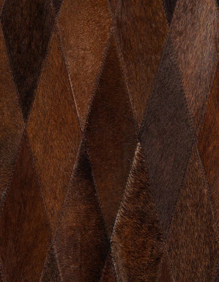 Detail image of  4' 1 x 5' 11 Cowhide Stocks Rug