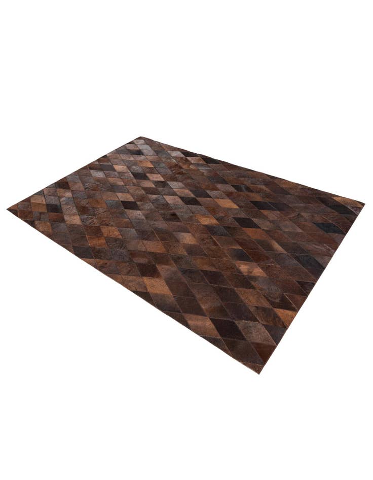 Detail image of  4' 1 x 5' 10 Cowhide Stocks Rug