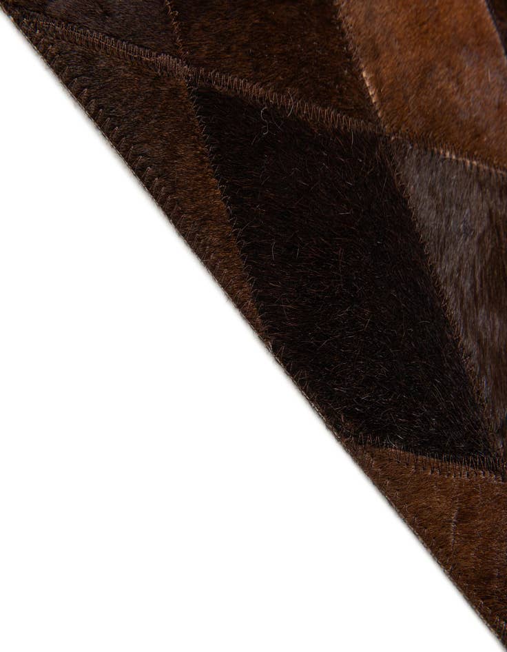 Detail image of  4' 1 x 5' 10 Cowhide Stocks Rug