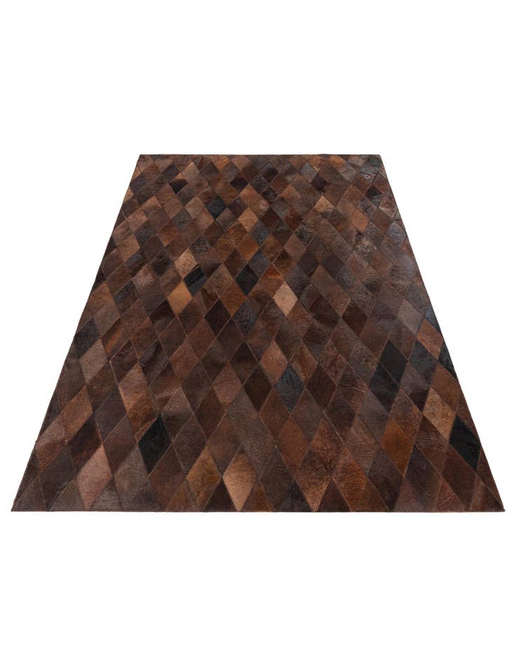 Detail image of  4' x 5' 10 Cowhide Stocks Rug