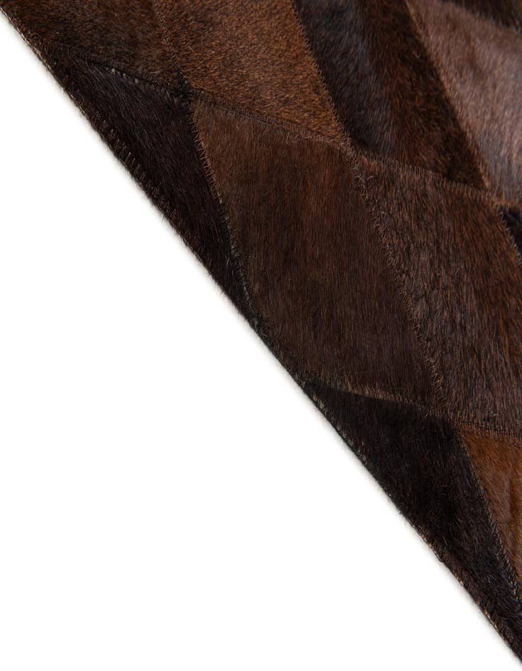 Detail image of  4' x 5' 10 Cowhide Stocks Rug