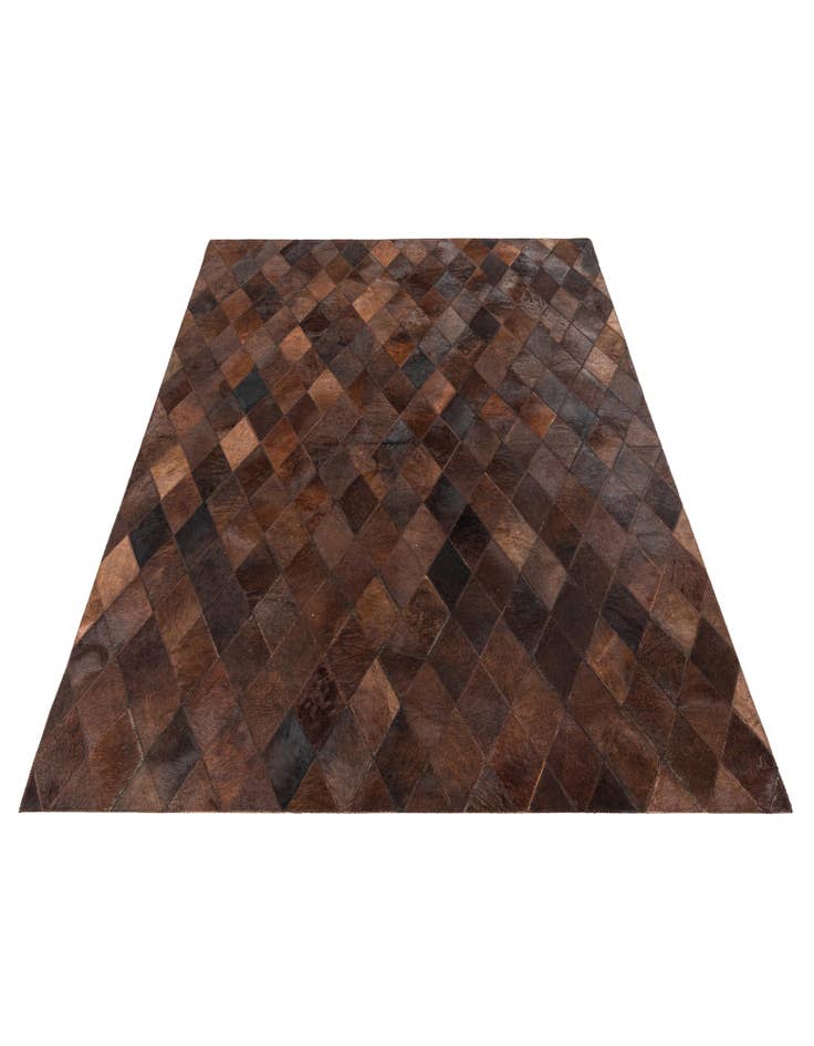Detail image of  4' 1 x 5' 11 Cowhide Stocks Rug