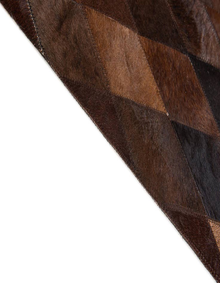 Detail image of  4' 1 x 5' 11 Cowhide Stocks Rug