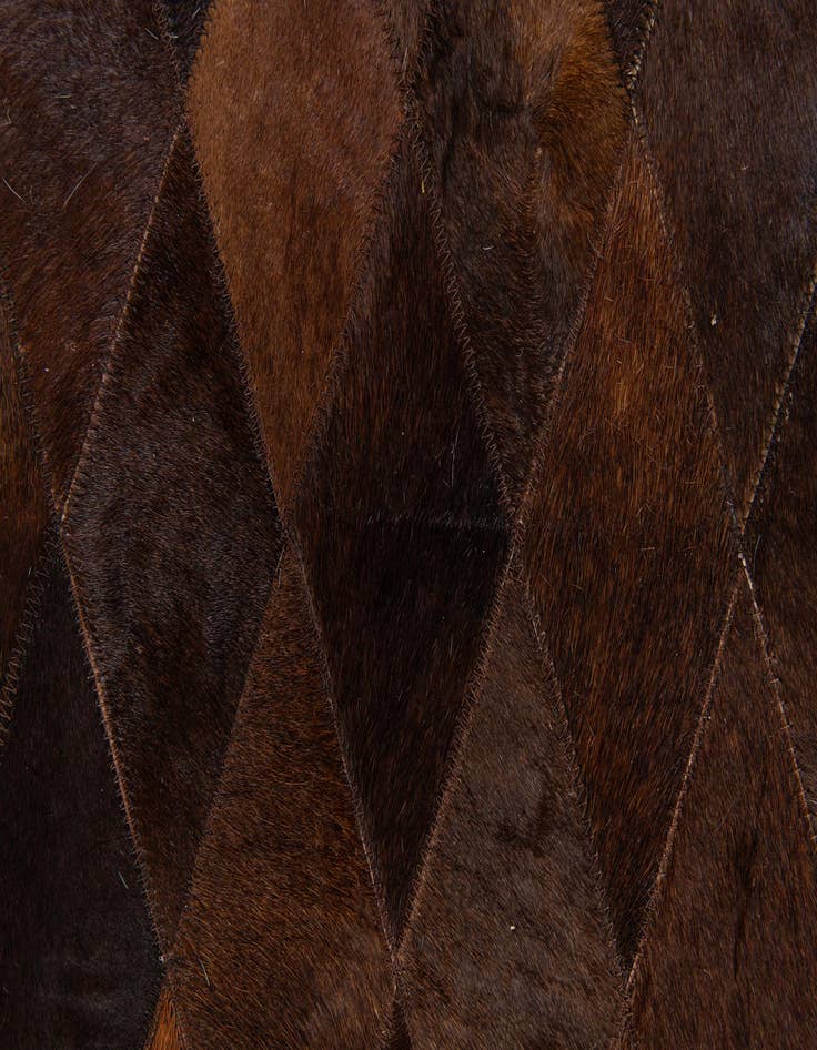Detail image of  4' 1 x 5' 11 Cowhide Stocks Rug
