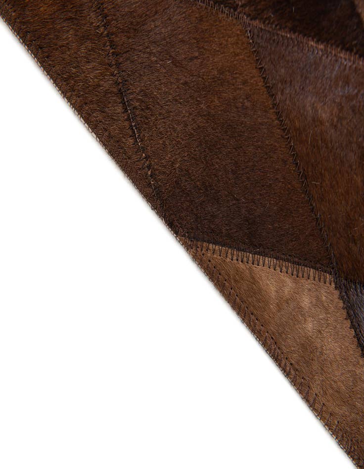 Detail image of  4' 1 x 5' 10 Cowhide Stocks Rug