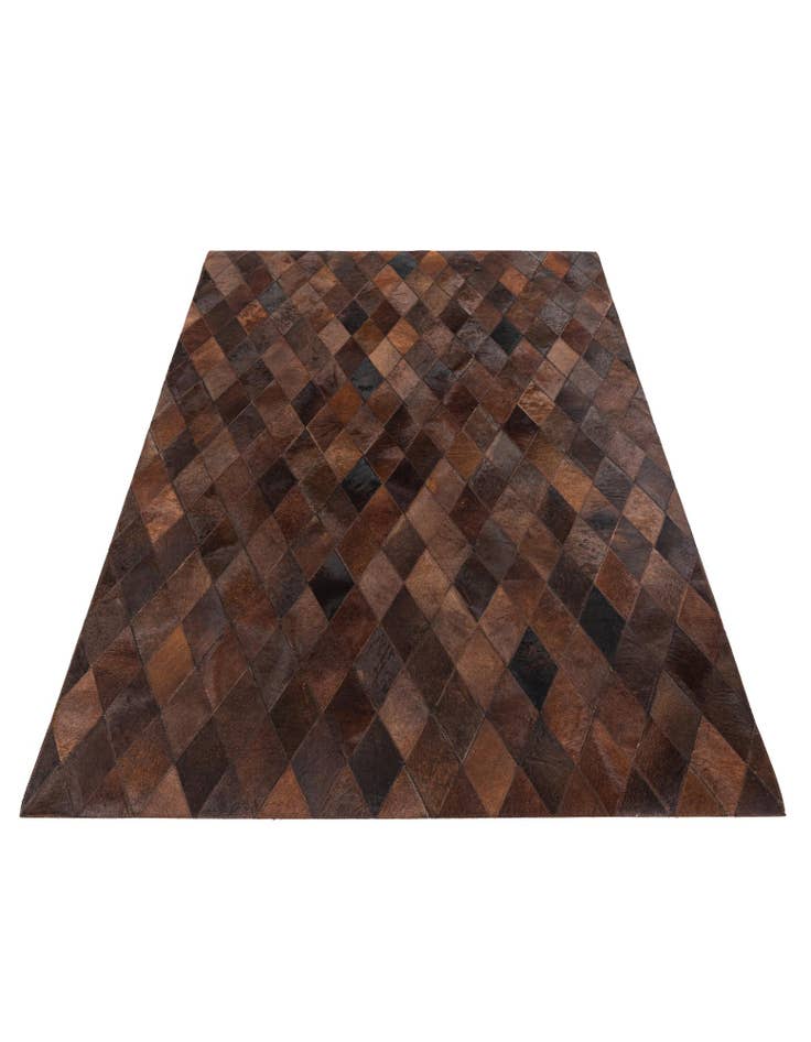 Detail image of  4' 1 x 5' 11 Cowhide Stocks Rug