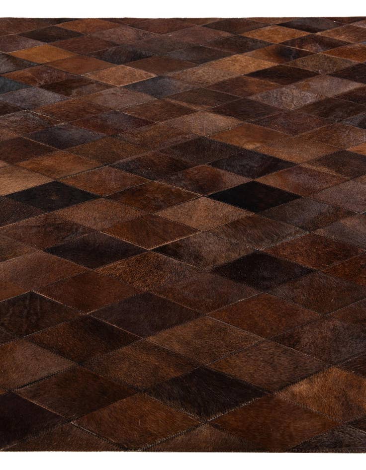 Detail image of  4' 1 x 5' 11 Cowhide Stocks Rug