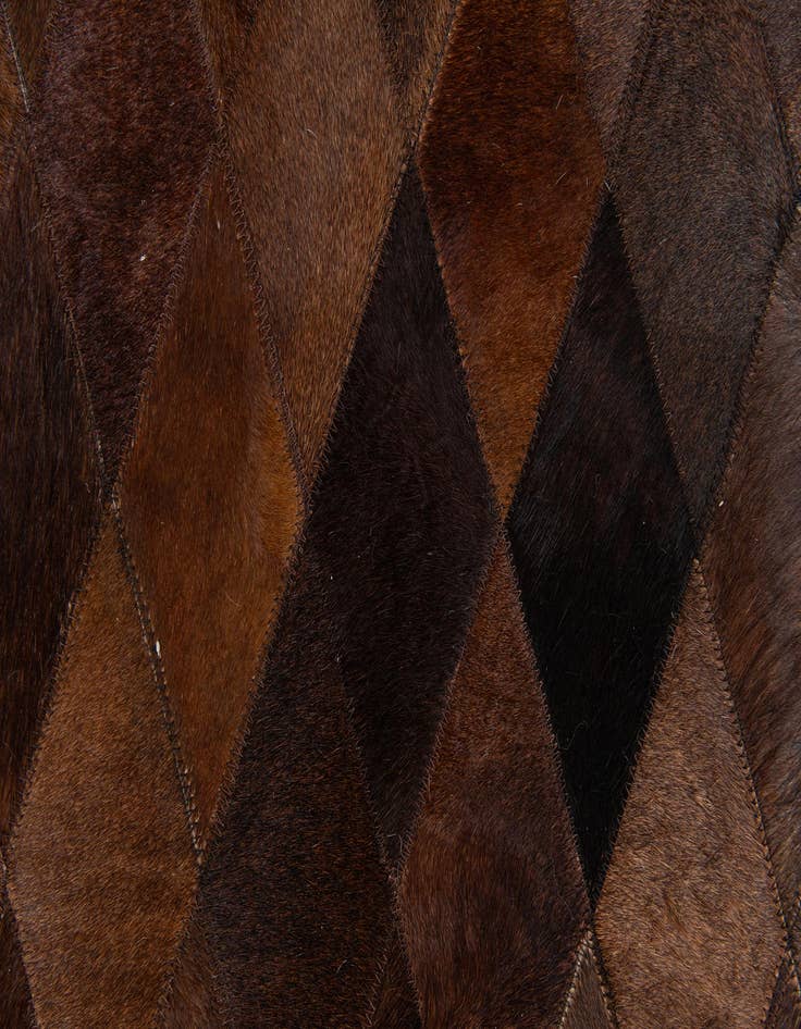 Detail image of  4' 1 x 5' 11 Cowhide Stocks Rug