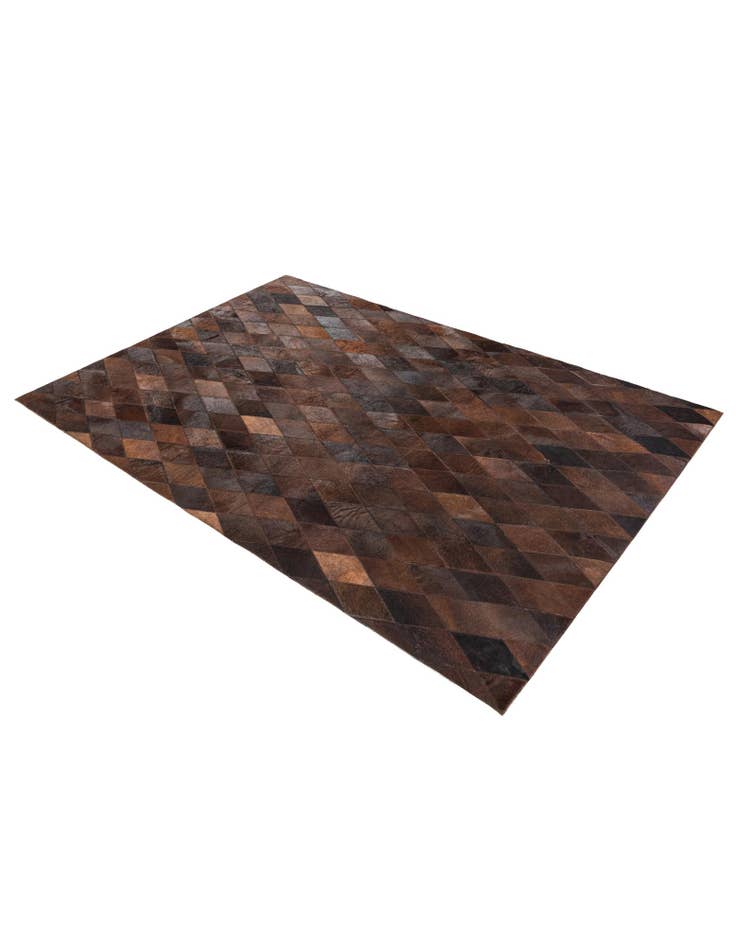 Detail image of  4' 1 x 5' 11 Cowhide Stocks Rug