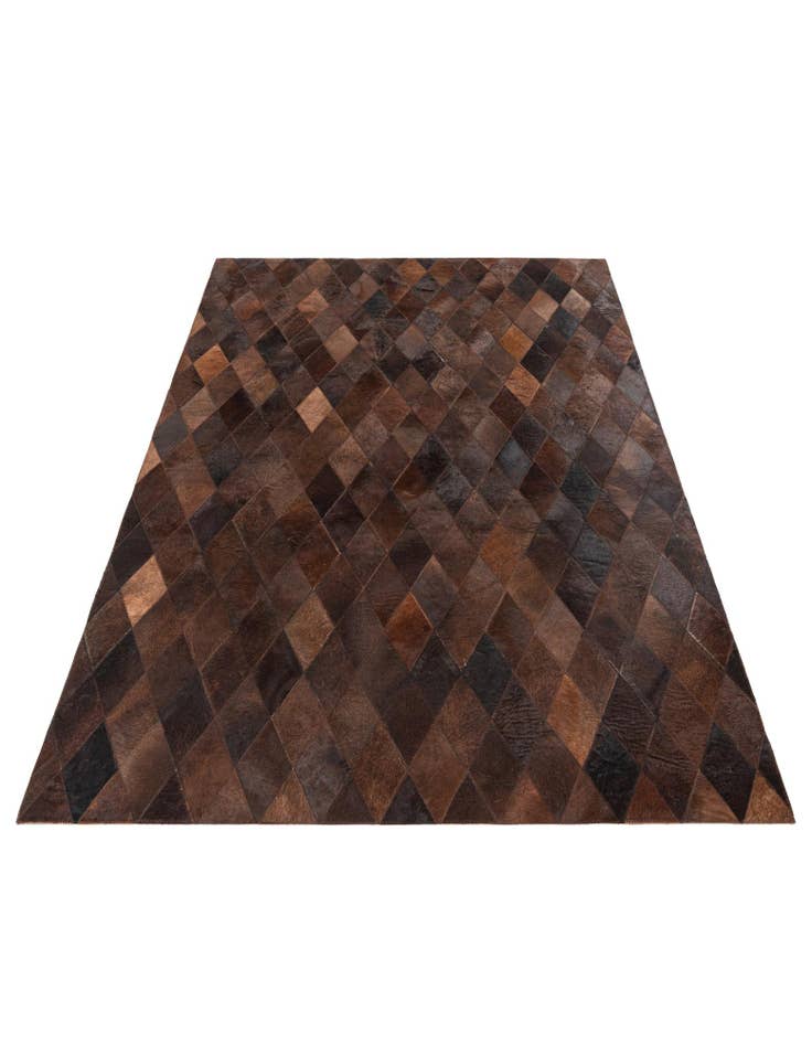 Detail image of  4' 1 x 5' 11 Cowhide Stocks Rug