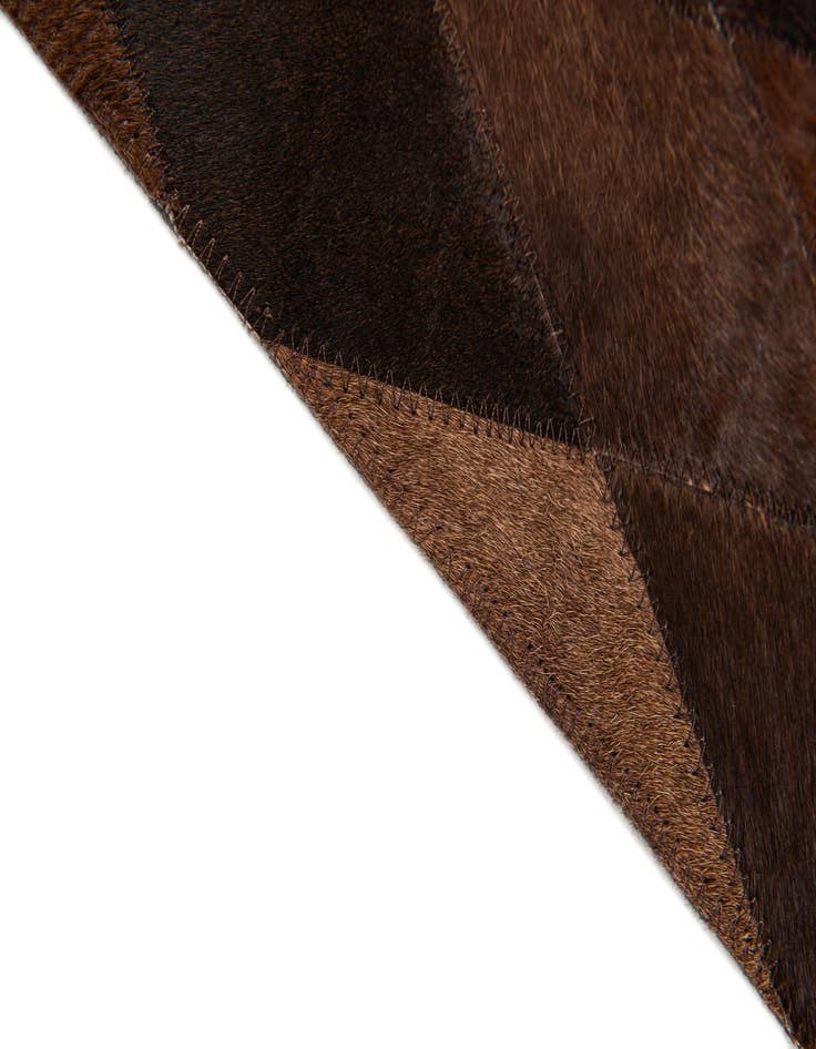 Detail image of  4' 1 x 5' 11 Cowhide Stocks Rug