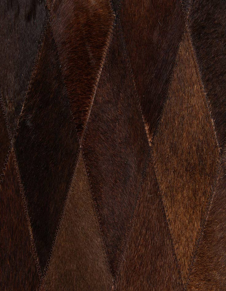 Detail image of  4' 1 x 5' 11 Cowhide Stocks Rug