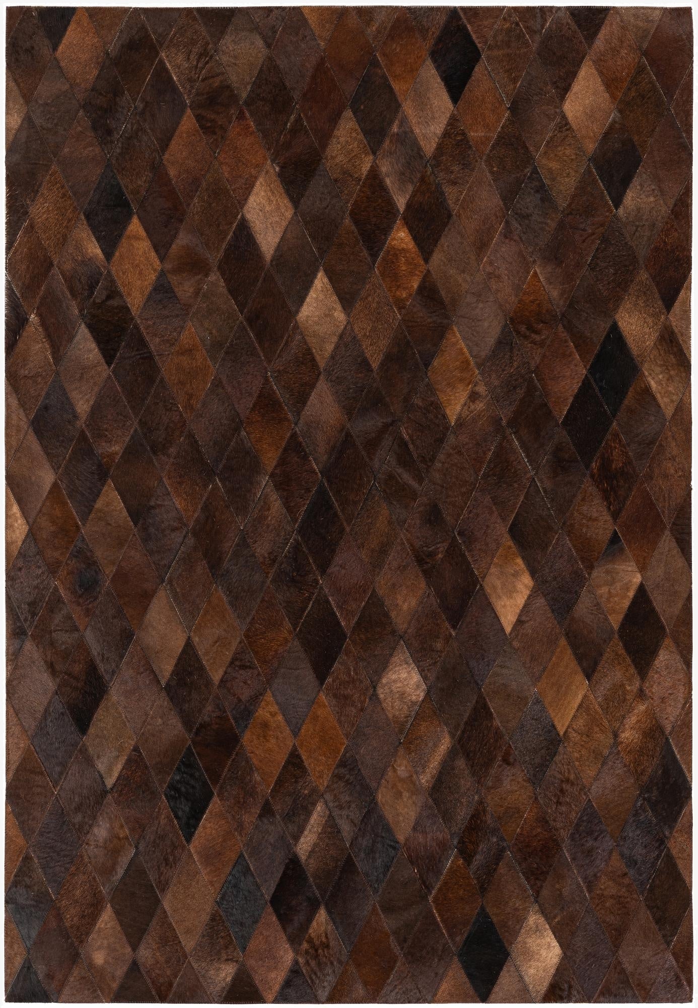  4' 1 x 5' 10 Cowhide Stocks Rug