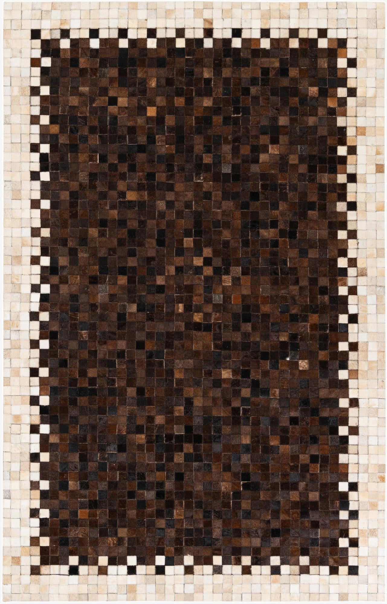  5' x 7' 11 Cowhide Stocks Rug