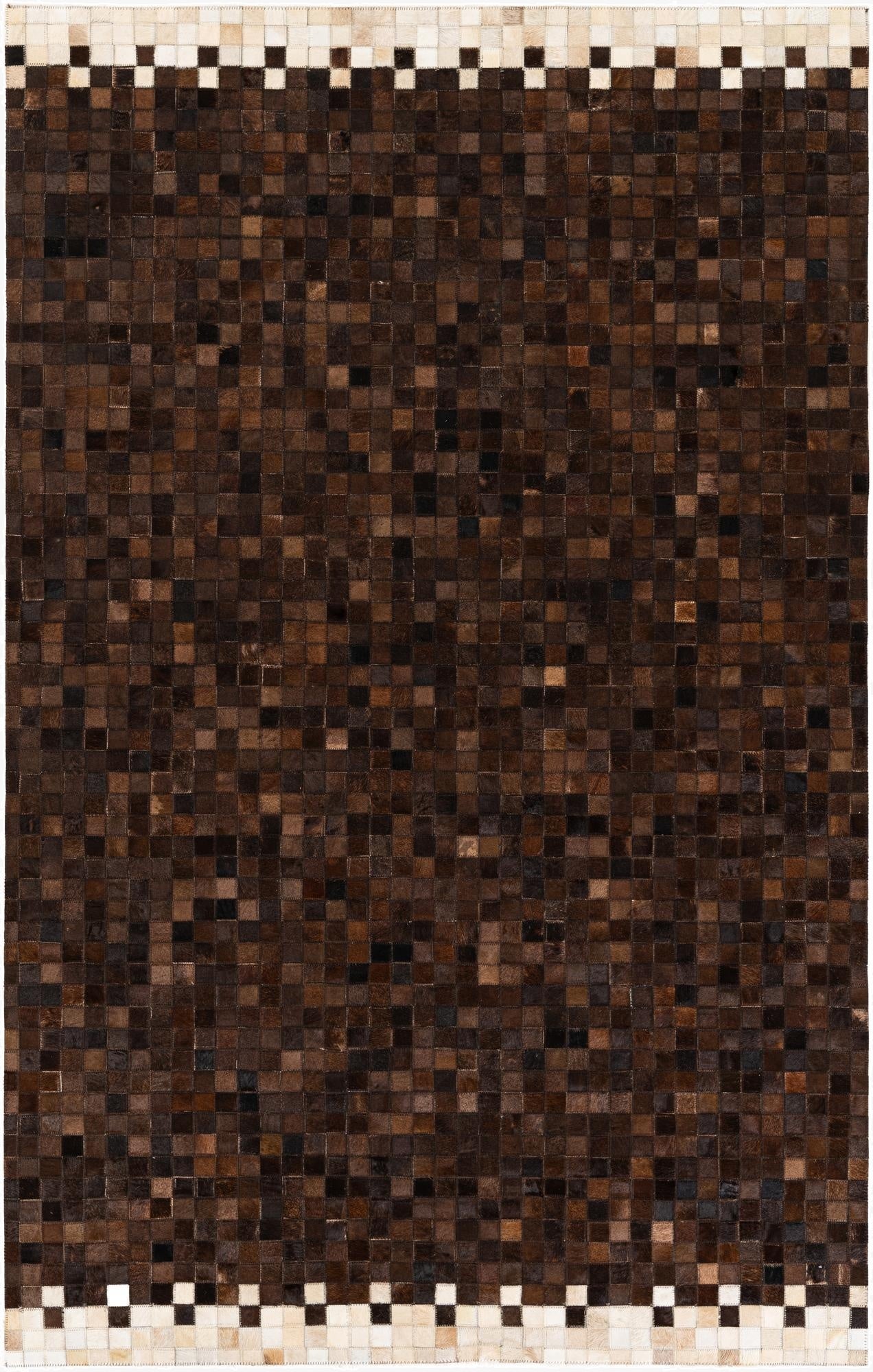  5' x 7' 11 Cowhide Stocks Rug