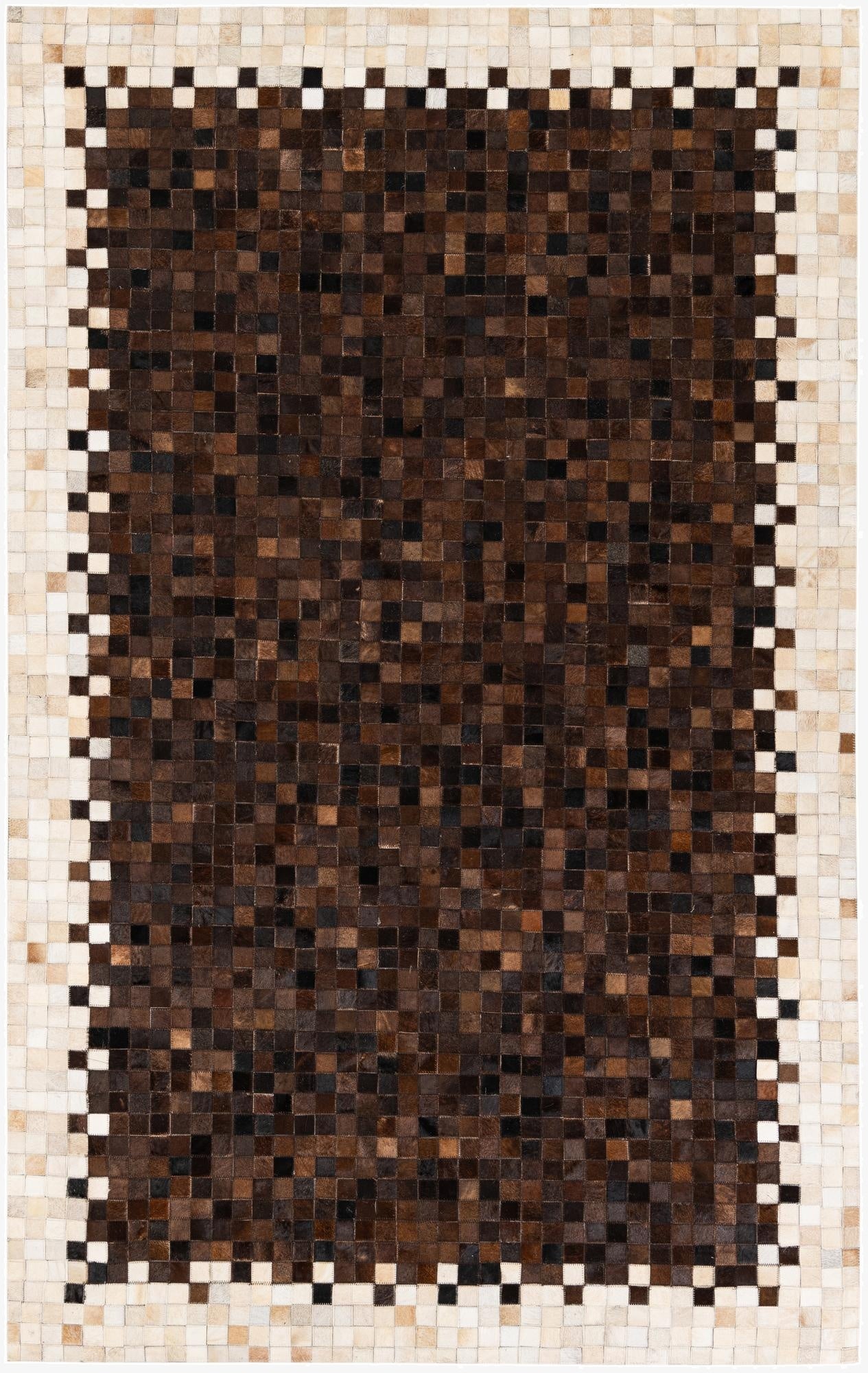  5' 1 x 8' 2 Cowhide Stocks Rug