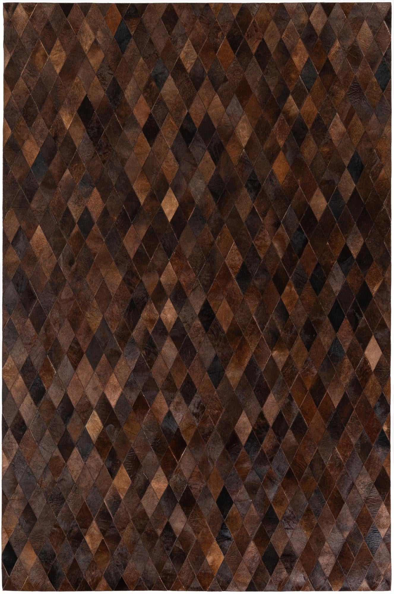  6' 6 x 9' 10 Cowhide Stocks Rug
