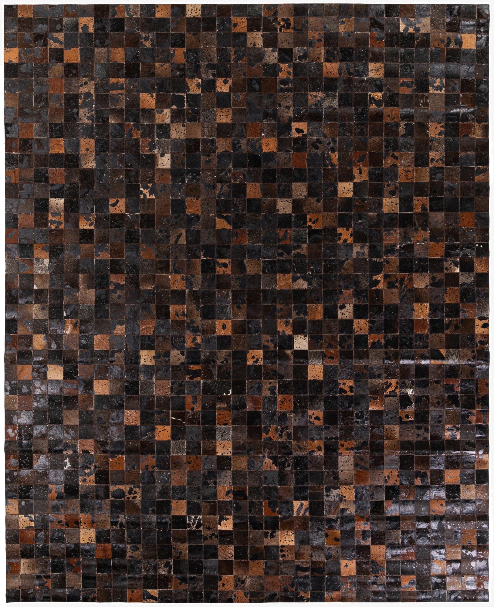  8' 1 x 10' Cowhide Stocks Rug