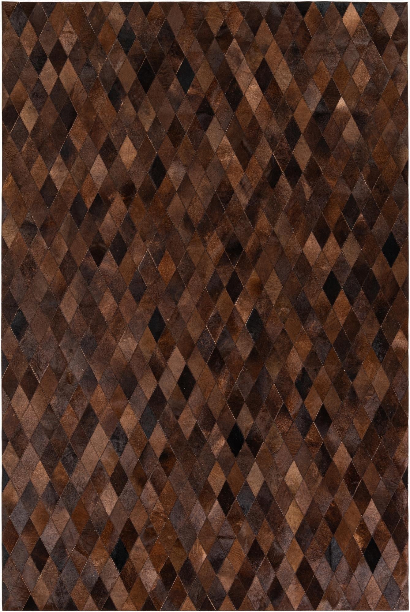  6' 7 x 9' 10 Cowhide Stocks Rug