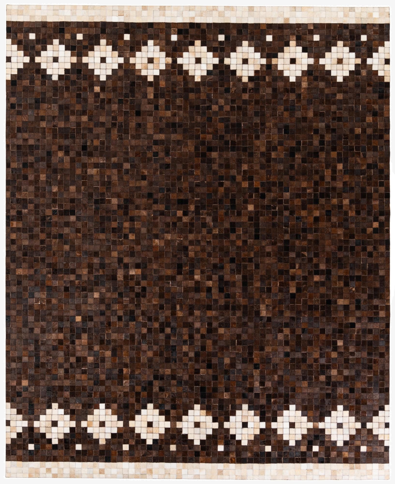  8' 1 x 9' 11 Cowhide Stocks Rug