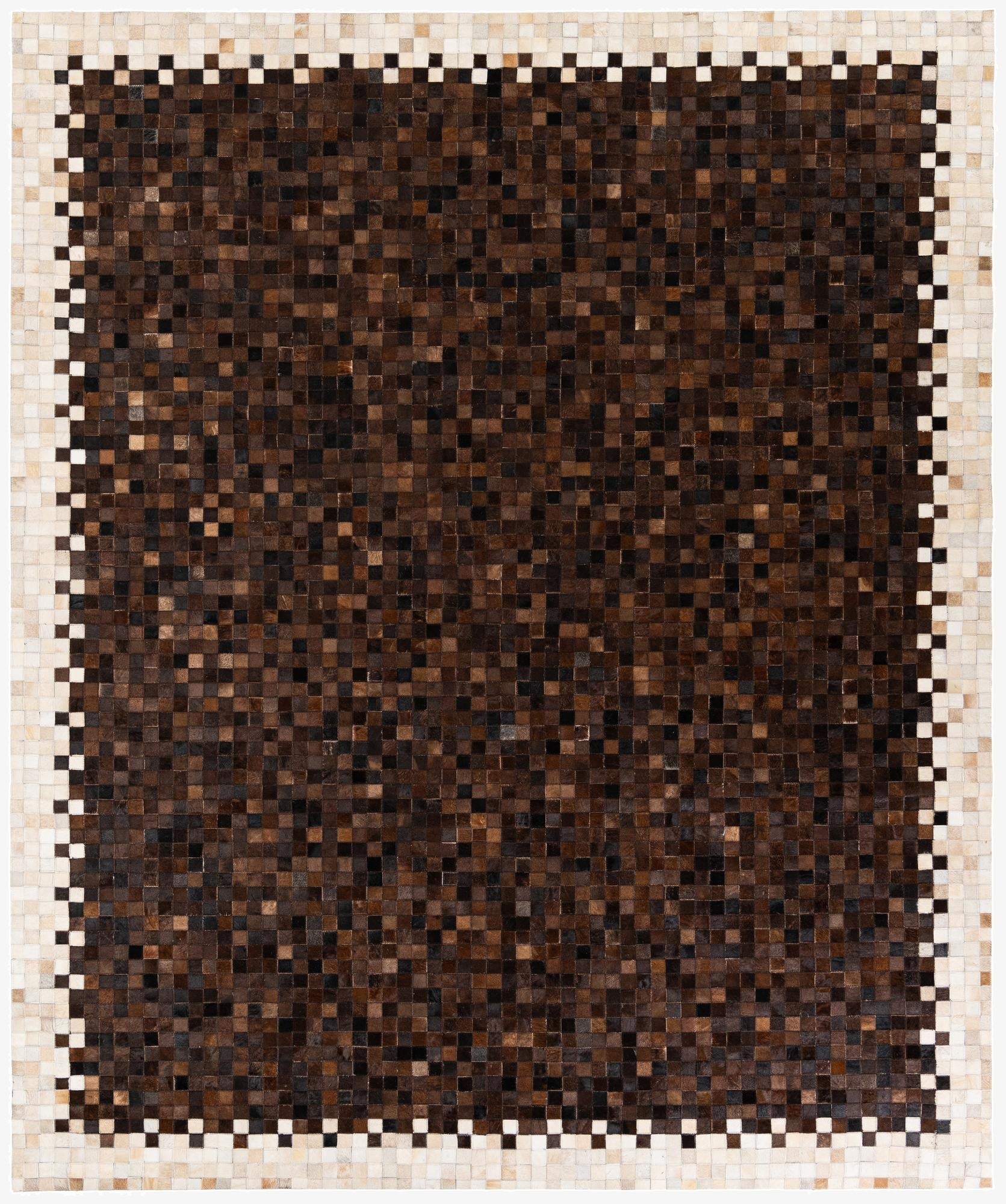  8' 1 x 9' 10 Cowhide Stocks Rug