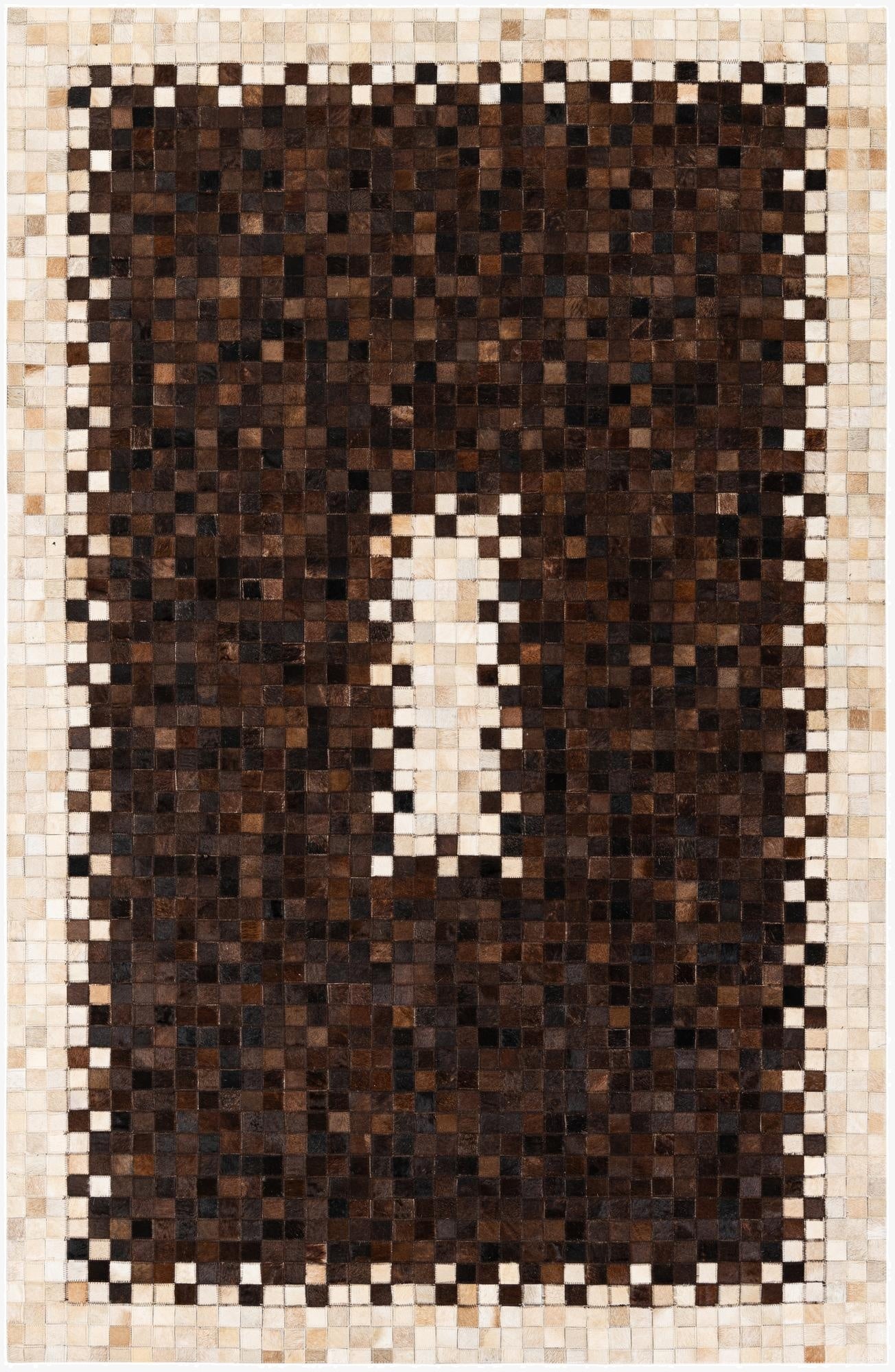  5' 1 x 8' 2 Cowhide Stocks Rug