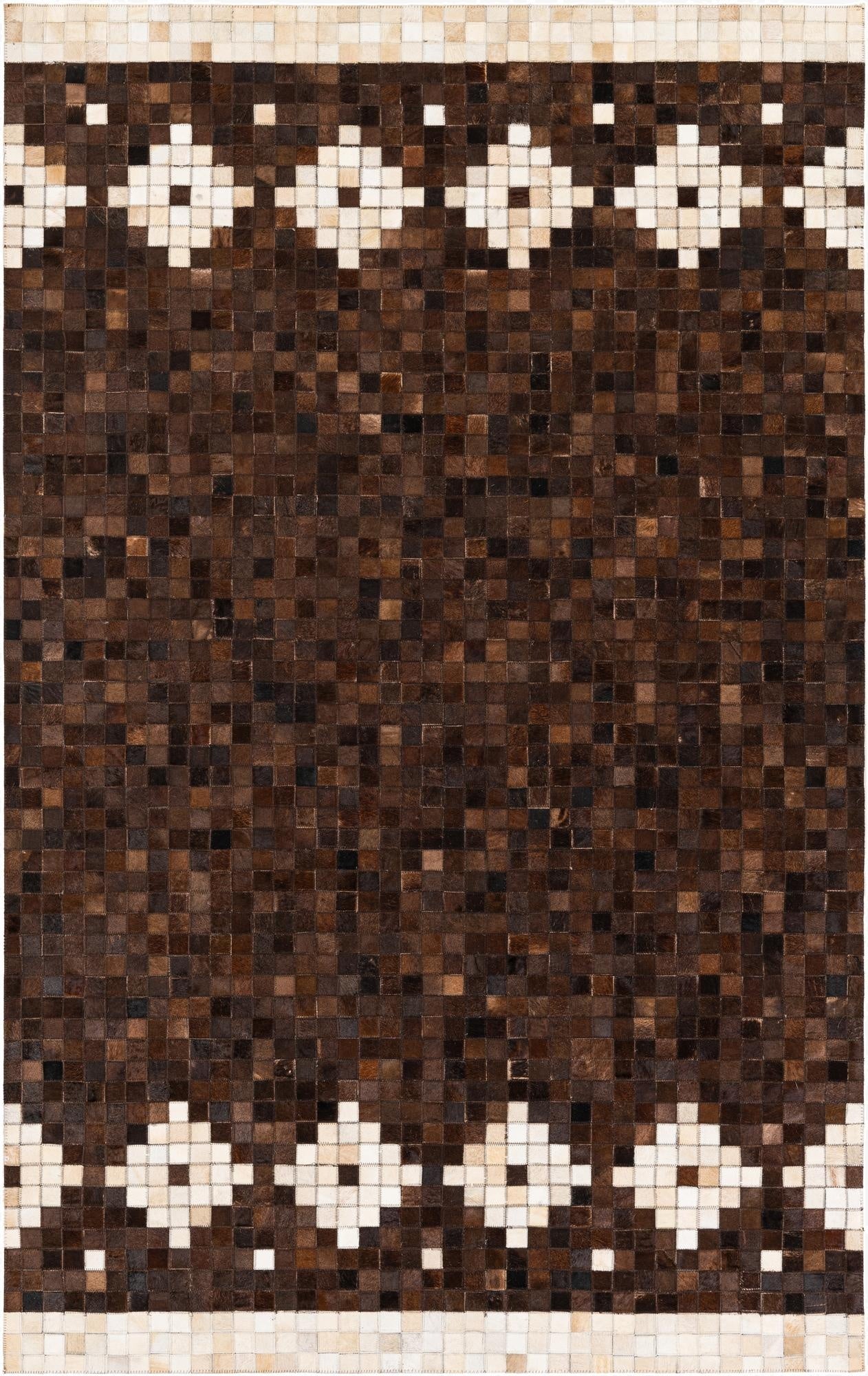  5' 1 x 8' 3 Cowhide Stocks Rug