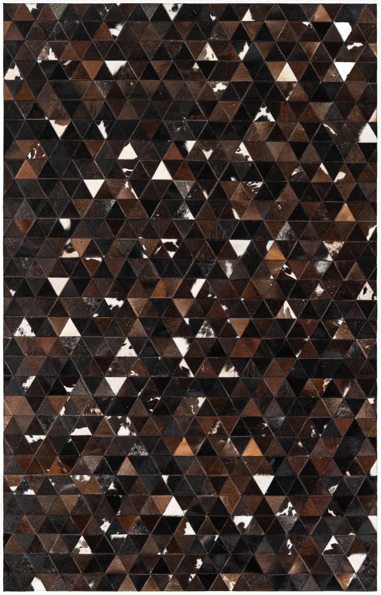  5' x 7' 10 Cowhide Stocks Rug