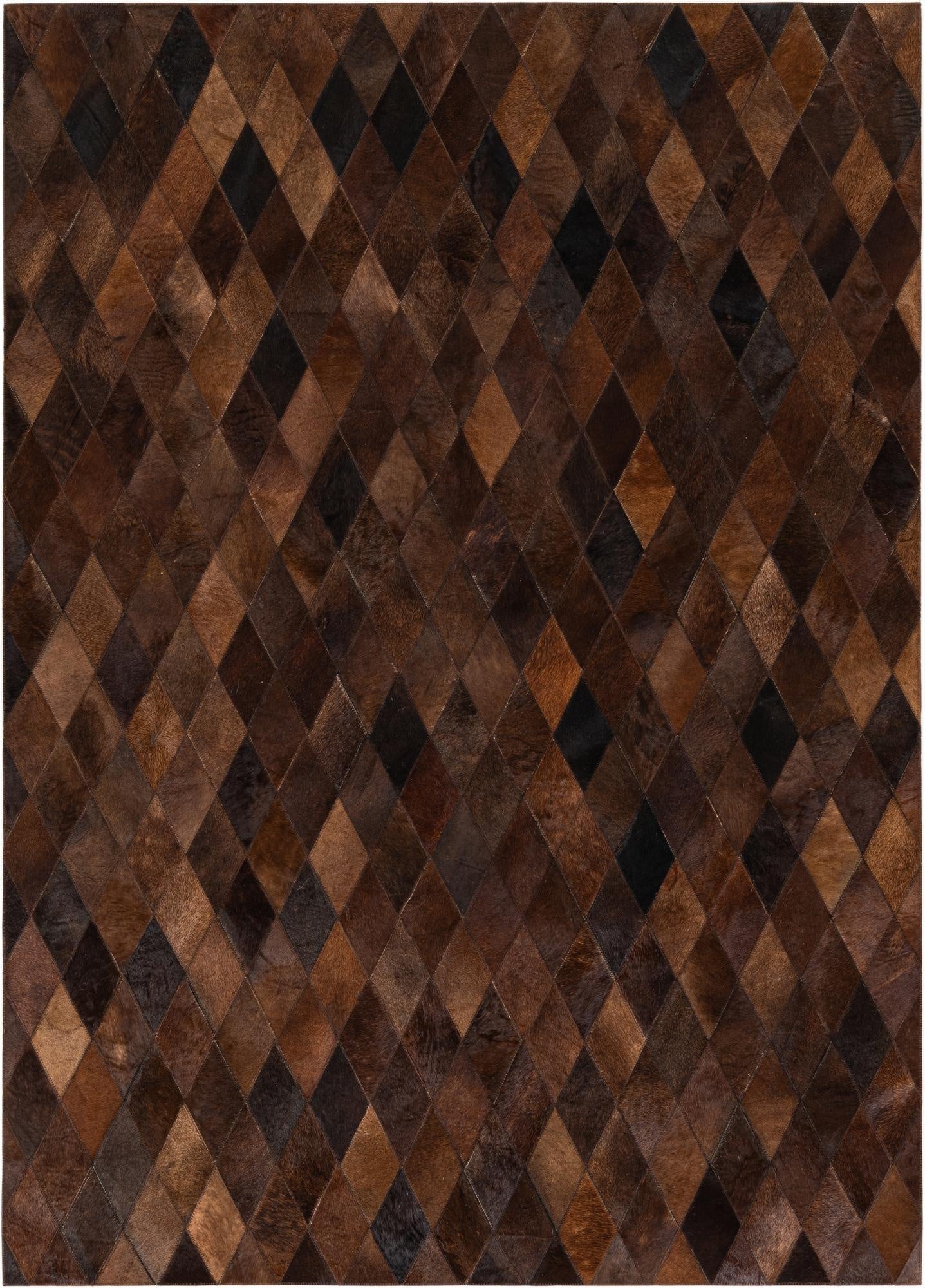  4' 8 x 6' 6 Cowhide Stocks Rug