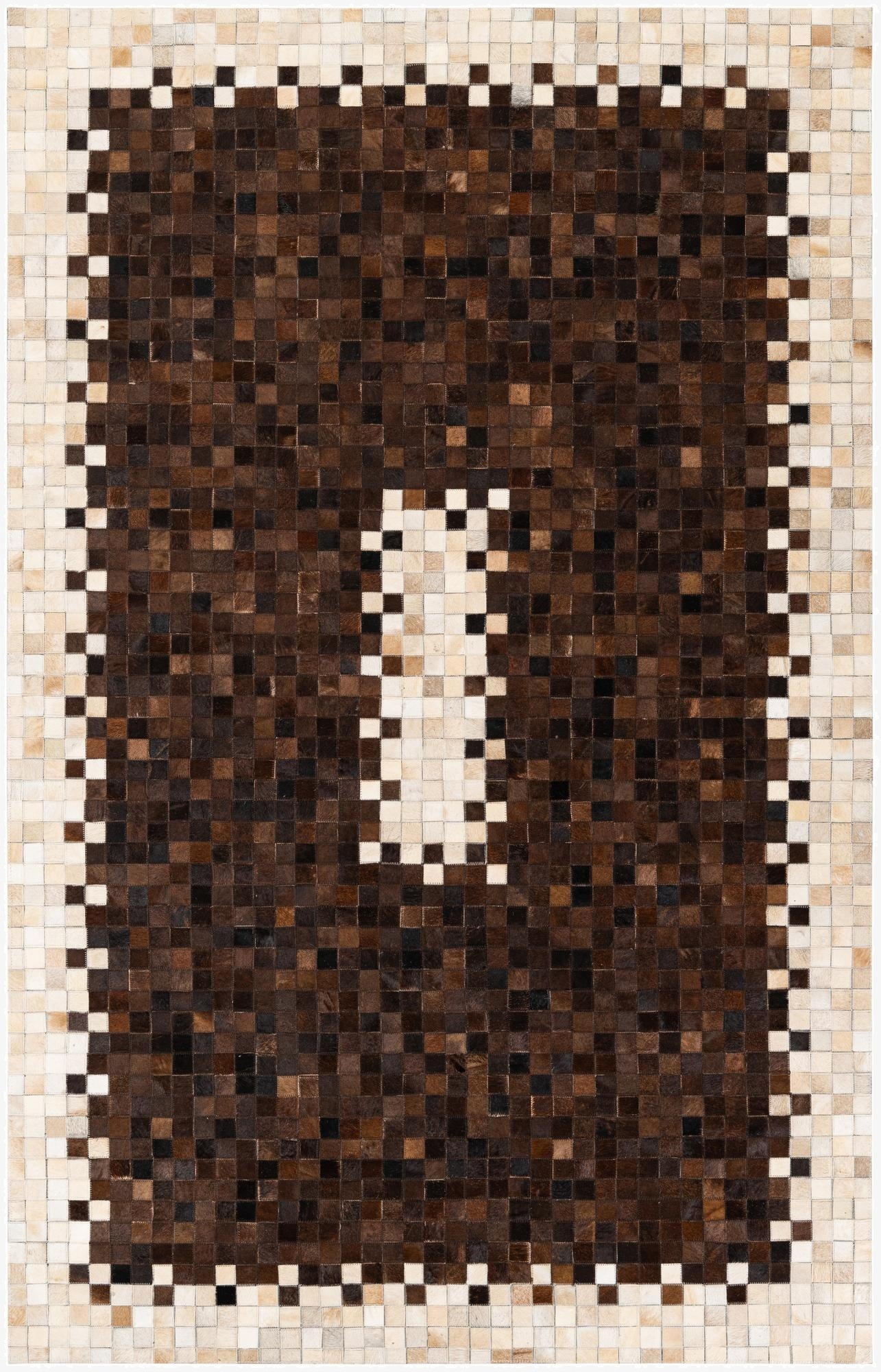 5' 2 x 8' 1 Cowhide Stocks Rug